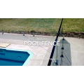 swimming pool fence with tempered glass